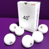 【乒乓网】40+新材料三星无缝乒乓球（6只装）圆润高弹耐打 正品