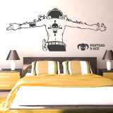 包邮海贼王墙贴纸艾斯草帽团寝室宿舍墙壁贴纸儿童房卧室动漫画