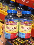 nature made Fish oil深海鱼油软胶囊2瓶装保健品美国正品代购