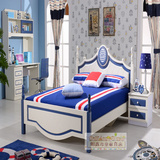 欧式家具套房组合实木床 男孩儿童床小孩床青少年床王子床1.5米