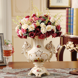 欧式奢华陶瓷花瓶摆件客厅插花花瓶家居饰品瓷器装饰花瓶结婚礼物