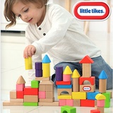 韩国原单 100粒积木木制 大块榉木 儿童益智玩具周岁礼物1-6岁