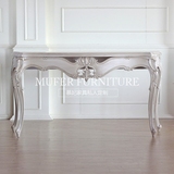 慕妃高端定制实木家具客厅边桌美式沙发背几新古典玄关桌GC621