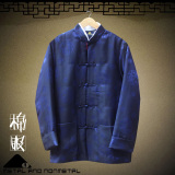 秋冬传统中国风盘扣男士唐装男长袖加厚棉衣中老年加大码礼服外套