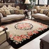欧式几何地毯客厅卧室茶几地毯时尚晴纶菱形图案地毯沙发