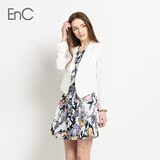 ENC依恋旗下春夏新品韩版修身OL通勤短西装收腰外套EHJK62451M