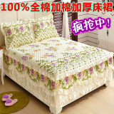 韩版纯棉床裙单件床罩全棉1.2米1.5m1.8m2m床上用品三四件套床笠