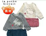 日本原单 儿童女童  全棉加绒裙衣裙衫 纯棉加厚长袖连衣裙90-130