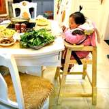宝宝餐椅实木儿童坐椅吃饭椅酒店木餐桌椅便携式婴儿宝宝椅子凳子