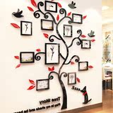 照片树 创意3D亚克力立体墙贴相片组合树贴纸客厅玄关室内装饰品