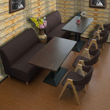 咖啡厅桌椅 西餐厅餐桌椅卡座沙发组合 甜品店 奶茶店茶餐厅桌椅