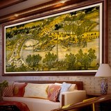 清明上河图十字绣全景新款客厅山水画2米3米6大幅印花风景钻石画