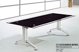1.6米/1.8米会议桌办公商谈桌会议台 长条方形玻璃桌洽谈桌开会台