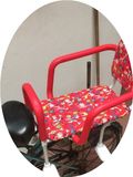 包邮加厚加大自行车单车电动车双人儿童座椅双胞胎宝宝后坐垫扶手