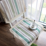 四季棉线编织椅子坐垫 餐椅垫座垫绑带办公室椅垫可机洗 蜡笔涂鸦