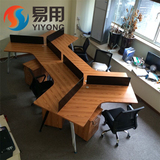 广州职员办公桌简约现代3/6人位职员桌屏风办公桌组合三人员工位