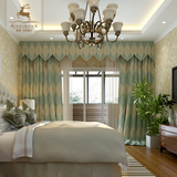 奢华欧式定制窗帘客厅 简欧雪尼尔提花卧室窗帘成品豪华布艺