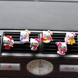 韩国创意卡通KT猫公仔汽车空调出风口夹可爱女车载车用香水内饰品