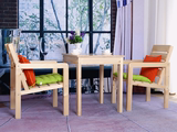 现货特价环保实木方桌椅/户外加厚方桌椅/休闲阳台桌椅 庭院桌椅