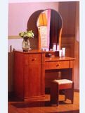 包邮梳妆台实木 简易梳妆台简约现代 小户型化妆柜桌橡木卧室家具