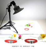 淘宝LED迷你柔光摄影灯泡便携小型摄影棚套装珠宝饰品拍照灯器材