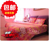 包邮可爱卡通韩版猫猫纯棉侧身床品四件套床单被套枕套被罩床罩