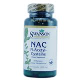 美国原装Swanson NAC N-乙酰半胱氨酸 600mg100粒 护-肝清肺