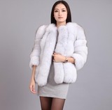 2015狐狸毛短款皮草外套长袖女整皮女装冬季奢华真皮上衣包邮