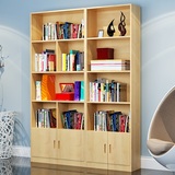 创意简约现代自由组合书柜多功能单个书房储物柜书架带门实木柜子