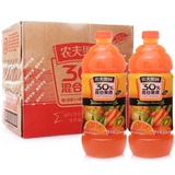 农夫山泉 农夫果园30%混合果蔬汁(橙+胡萝卜+苹果)1.8L*6瓶