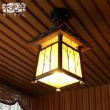现代中式餐厅吊打 创意个性书房阳台灯具 日式榻榻米茶室橱窗吊灯
