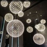 热卖吊灯创意个性餐厅灯LED火花球moooi设计师烟花满天星空客厅吊