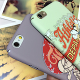欧美漫画夜光iPhone6s手机壳苹果6plus全包磨砂硬壳5se超薄保护壳