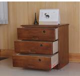 办公室木质文件柜落地式带锁移动实木储物柜桌下小矮柜子资料收纳