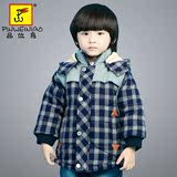 童装男童时尚冬装外套加绒儿童大衣外套宝宝冬季大衣韩版2-3-4岁