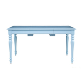 美克美家 客厅伸缩抽拉餐桌美式复古欧式实木餐桌子11Z81601100