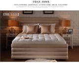 美式布床 1.5/1.8米单双人床 现代简约家具实木框架酒店布艺床
