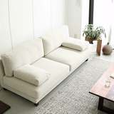 索曼小户型两三人布艺沙发 日式二3人简约创意休闲组合卧室双位2