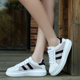 夏季女士跑步鞋韩版网布鞋女鞋学生鞋厚底小白鞋夏天网面鞋运动鞋