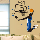 NBA明星灌篮高手可移除墙贴纸卧室客厅沙发电视背景墙面房间装饰