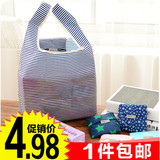 创意帆布可折叠超市购物袋手提袋手拎袋 A217 大号防水环保袋布袋