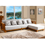易达彼思现代简约中式组合实木沙发白蜡木可拆洗沙发客厅家具沙发