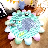 韩国太阳花卡通地毯全棉绗缝地垫 宝宝爬行垫韩国儿童防滑爬行垫