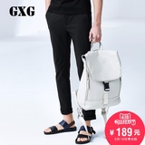 GXG[预售]男装 2016夏季新品 男士都市时尚黑色休闲长裤#62802011