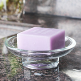 Ocean泰国进口 欧式透明玻璃肥皂碟浴室香皂碟酒店手工皂盒蜡烛台