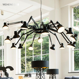 moooi书房创意个性工业风餐厅服装店灯具时尚美式铁艺蜘蛛吊灯