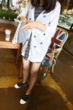 韩国进口东大门女装代购 2016夏季刺绣米奇头中长针织开衫防晒衫