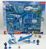 包邮儿童玩具汽车飞机场航空模型拼装套装塑料益智男女孩6-8-10岁