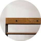美式乡村LOFT创意实木家具铁艺玄关台 工作台 书桌 欧式电脑桌
