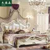 欧式床双人床 奢华实木高箱床储物婚床1.8米美式田园公主豪华大床